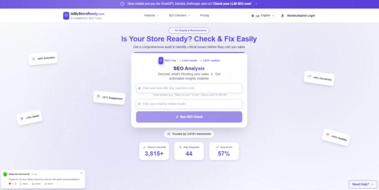 IsMyStoreReady screenshot and logo